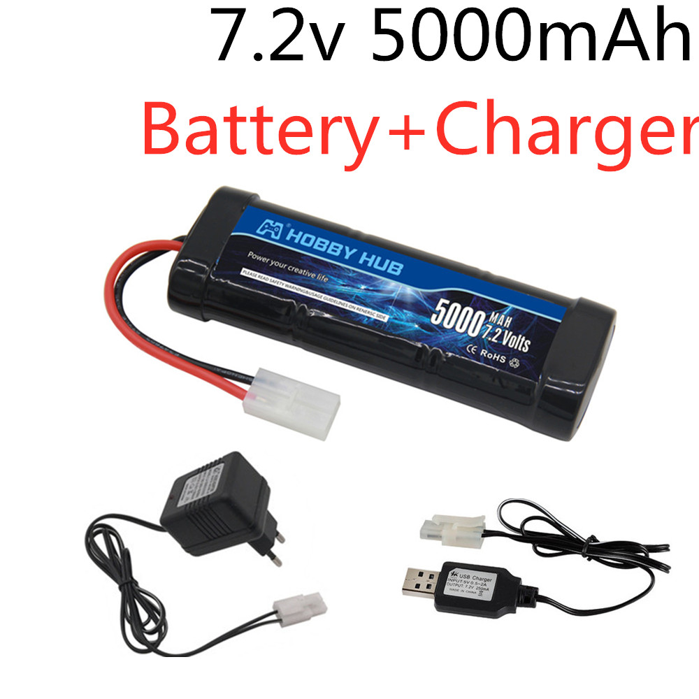 Rc Hobby Hub - 7.2V 5000mAh Ni-MH Battery Pack with