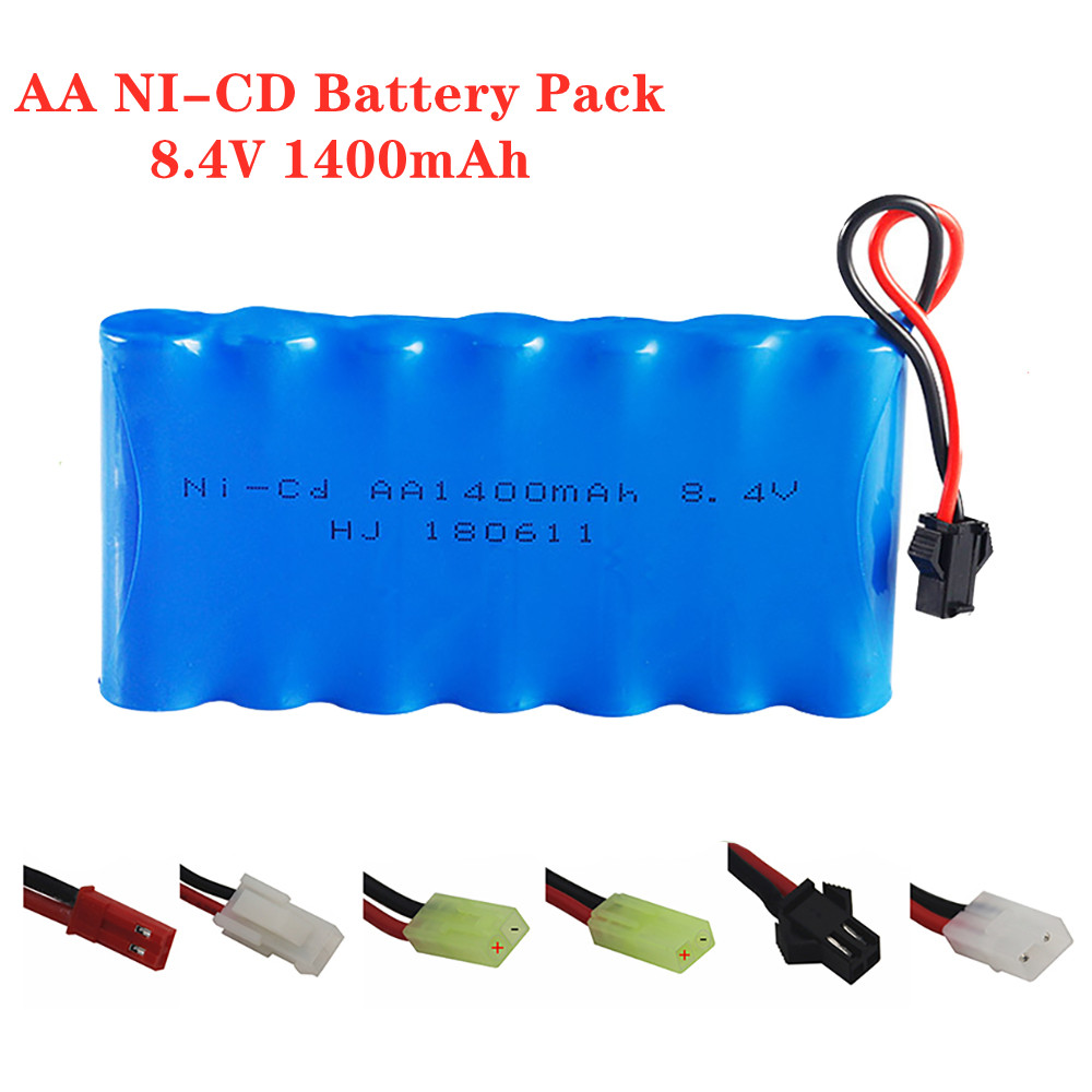 Rc Hobby Hub - 8.4V 1400mah Ni-CD Rechargeable Battery Pack