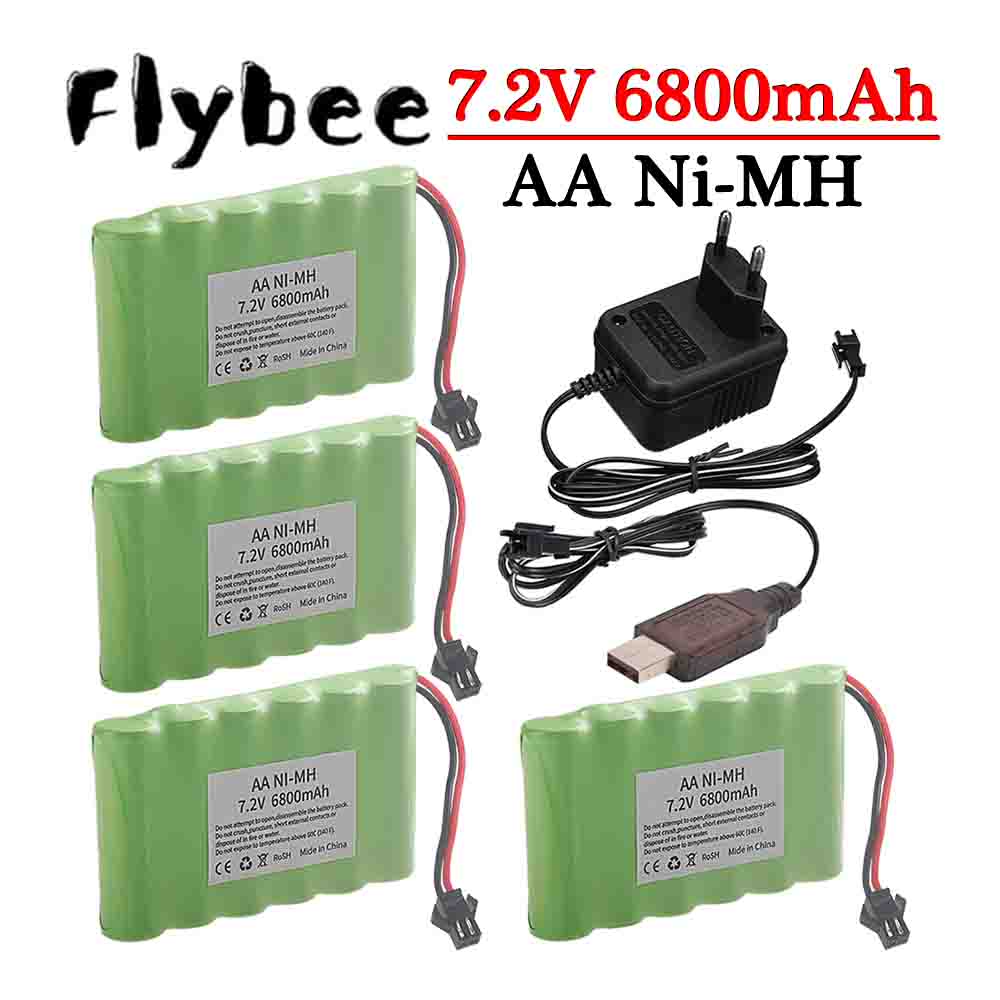 Rc Hobby Hub - Ni-MH 7.2V 6800mAh SM Plug Battery