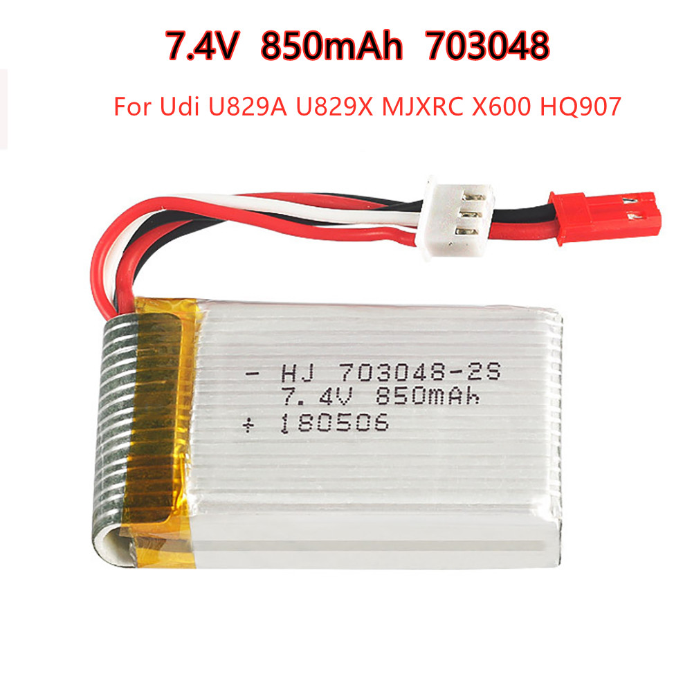 1-5pcs  2s 7.4V 850mAh 703048  - Rc Hobby Hub review and price
