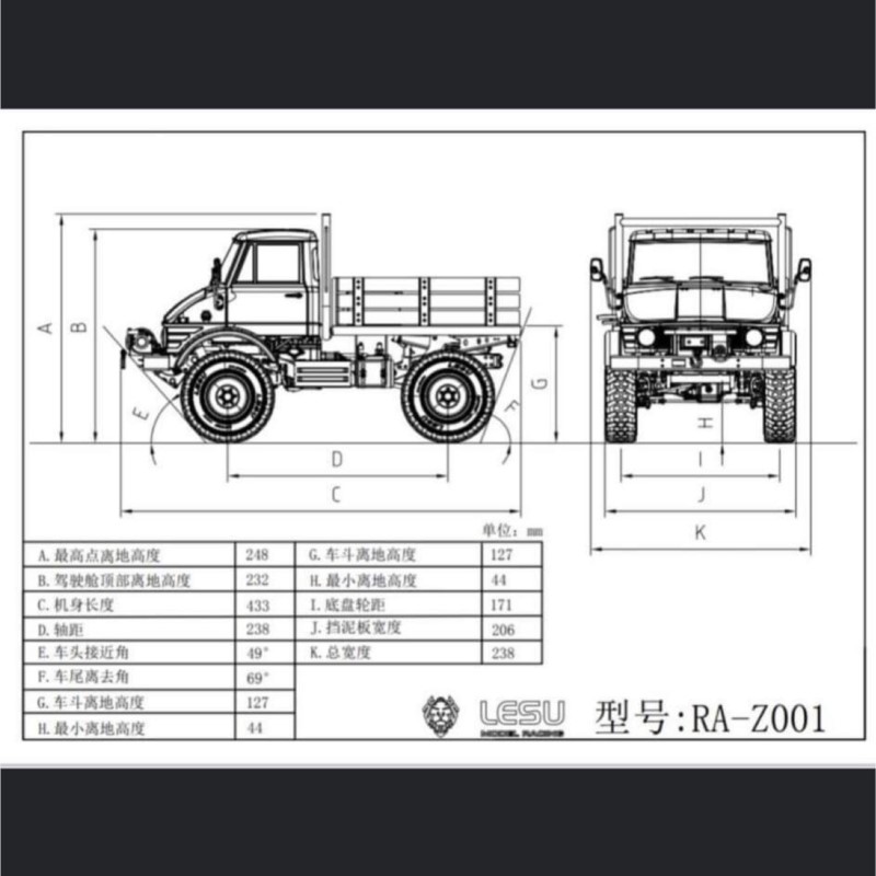 KIT 4*4 LESU UM406 RC Metal Cr - Rc Hobby Off Road review and price