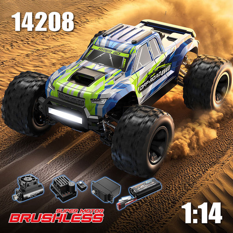 Mjx Hyper Go 1/14  14208 Brush - Rc Hobby Monster Truck review and price