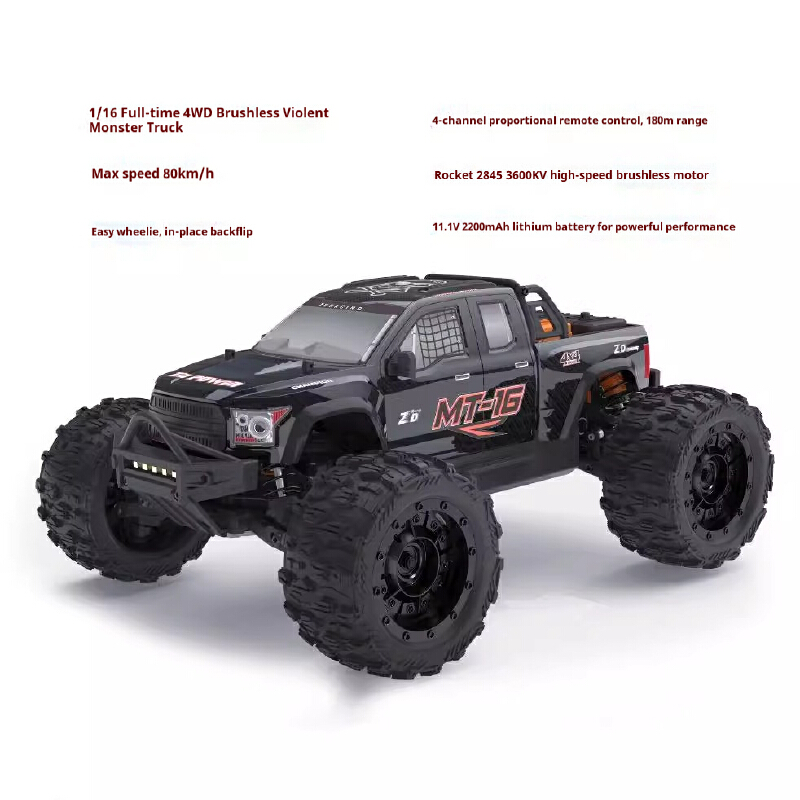 ZD MT16 1/16 Scale Brushless R - Rc Hobby Monster Truck review and price